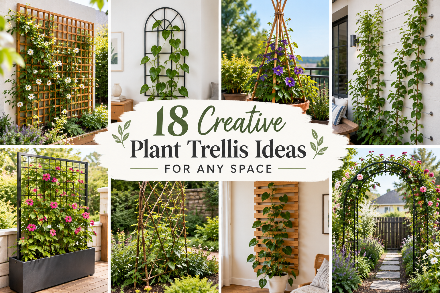 18 Creative Plant Trellis Ideas for Any Space