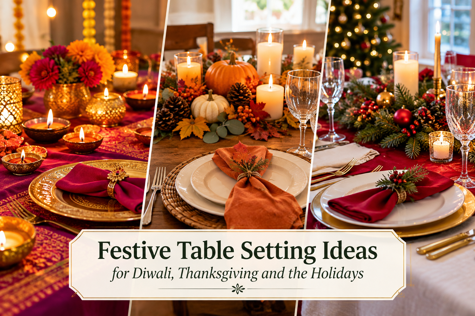 Festive table setting ideas