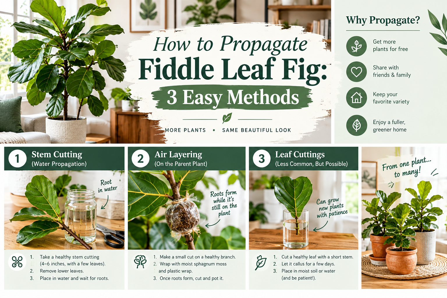 How to Propagate Fiddle Leaf Fig: 3 Easy Methods