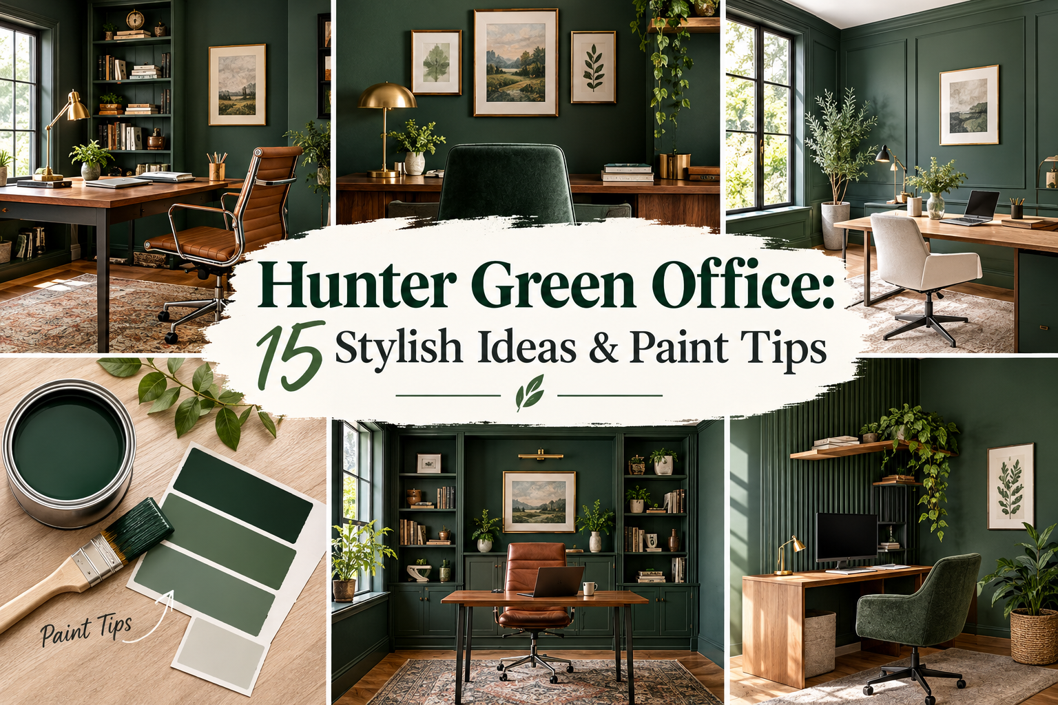 Hunter Green Office: 15 Stylish Ideas & Paint Tips